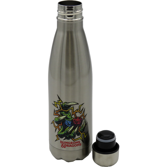 D&D BOTELLA DE ACERO DE DOBLE PARED COLOR PLATA image 2
