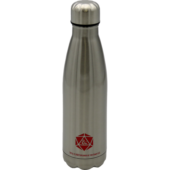 D&D BOTELLA DE ACERO DE DOBLE PARED COLOR PLATA image 3