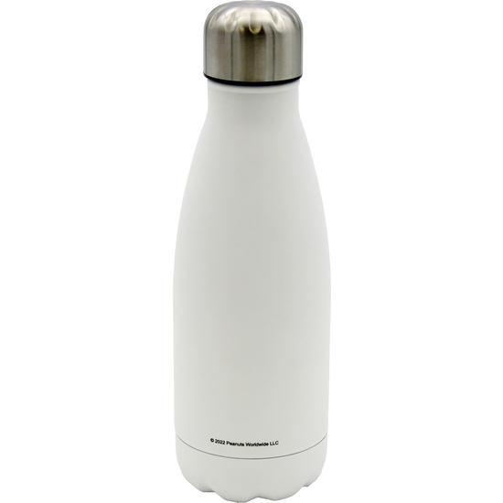 SNOOPY BOTELLA PERSONALIZABLE BLANCA DE ACERO 550ML LETRA D image 1