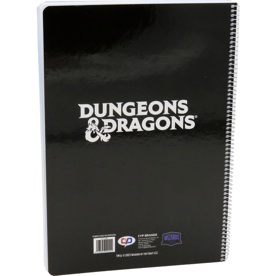 D&D CUADERNO FOLIO 80 HOJAS BLACK LIGHT image 1