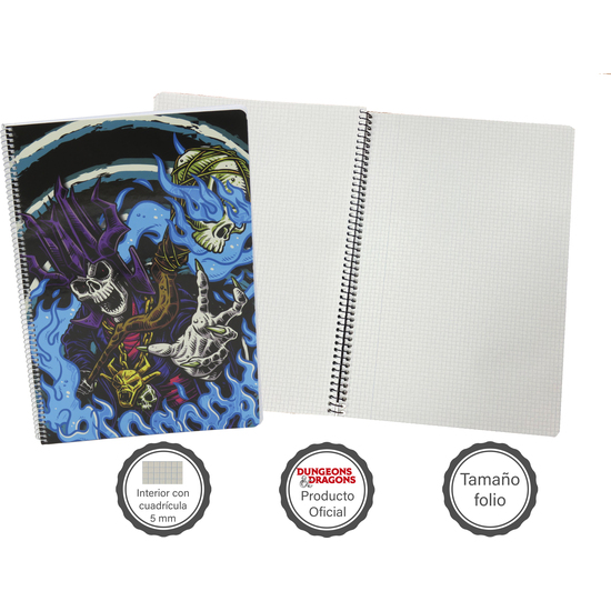 D&D CUADERNO FOLIO 80 HOJAS BLACK LIGHT image 2