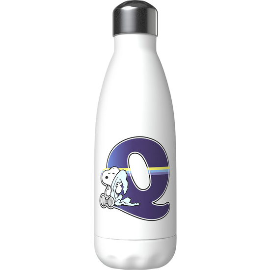 SNOOPY BOTELLA PERSONALIZABLE BLANCA DE ACERO 550ML LETRA Q image 0