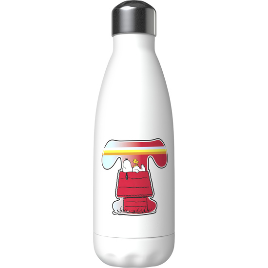 SNOOPY BOTELLA PERSONALIZABLE BLANCA DE ACERO 550ML LETRA T image 0