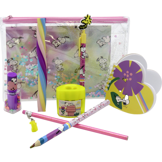 SNOOPY SET PORTATODO JUMBO CON ACCESORIOS DE PAPELERÍA image 1