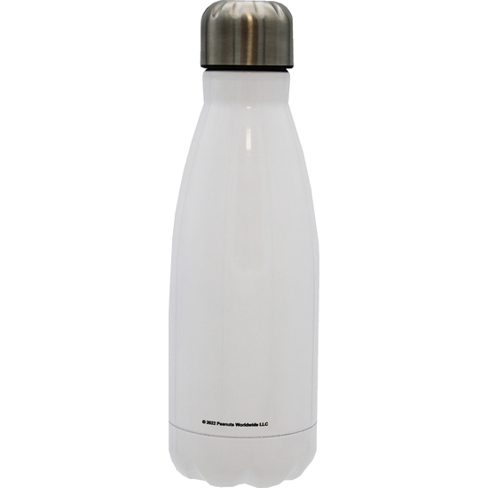 SNOOPY BOTELLA PERSONALIZABLE BLANCA DE ACERO 550ML LETRA X image 1