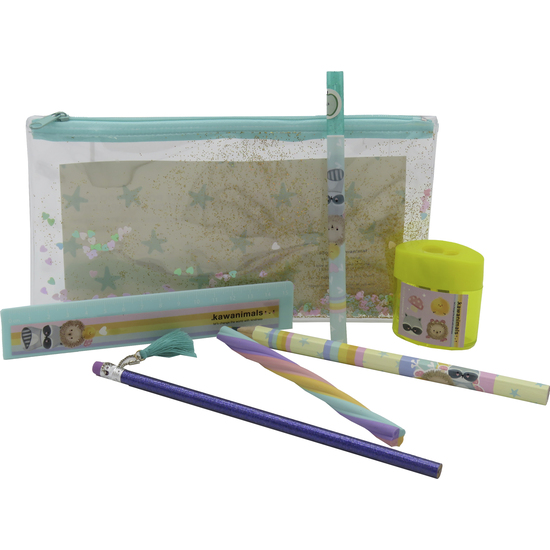 KAWANIMALS SET PORTATODO CON ACCESORIOS DE PAPELERÍA image 1