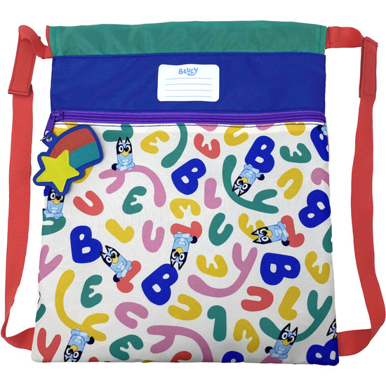 BLUEY MOCHILA SACO - RAINBOW image 1