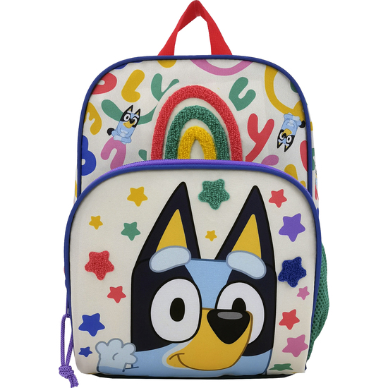 BLUEY MOCHILA 30CM BOLSILLO FRONTAL - RAINBOW image 0