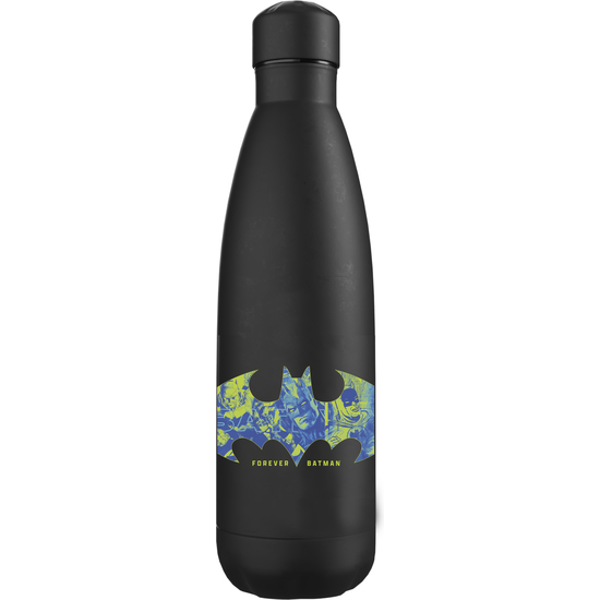 BATMAN BOTELLA NEGRA RUBBERIZADA DE DOBLE PARED image 0