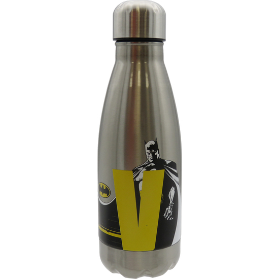 BATMAN BOTELLA PERSONALIZABLE DE ACERO 550ML LETRA V image 0