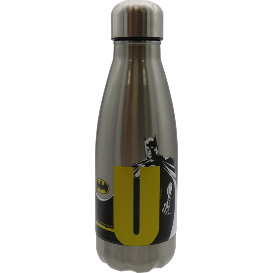BATMAN BOTELLA PERSONALIZABLE DE ACERO 550ML LETRA U image 0