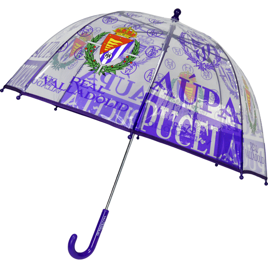 REAL VALLADOLID PARAGUAS MANUAL INFANTIL TRANSP. BURBUJA 48 CM image 0