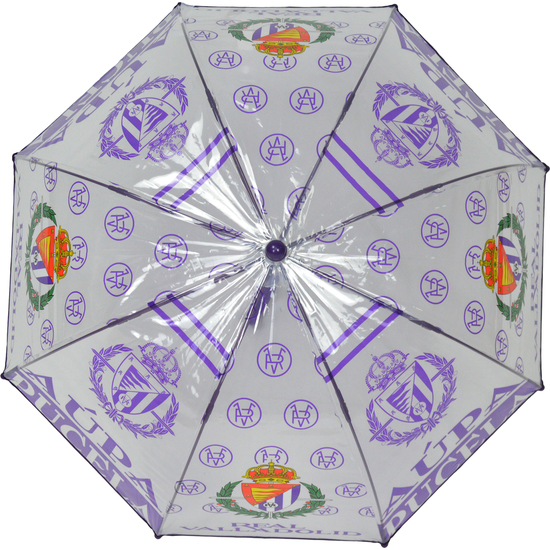 REAL VALLADOLID PARAGUAS MANUAL INFANTIL TRANSP. BURBUJA 48 CM image 1