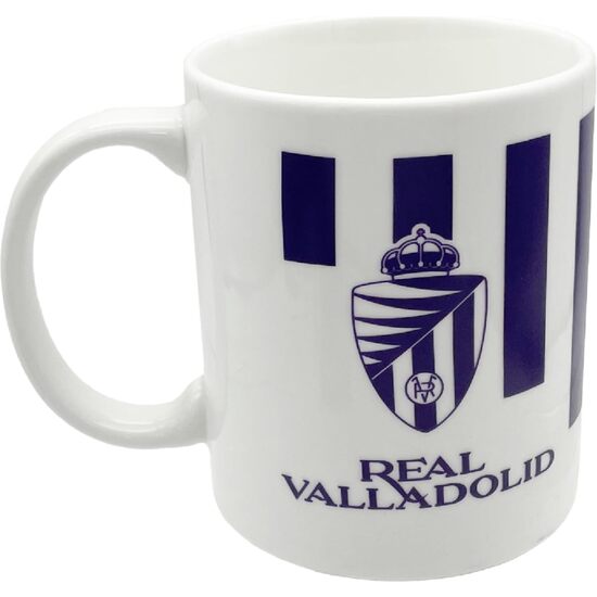 REAL VALLADOLID TAZA CERÁMICA ESCUDO MORADO image 0