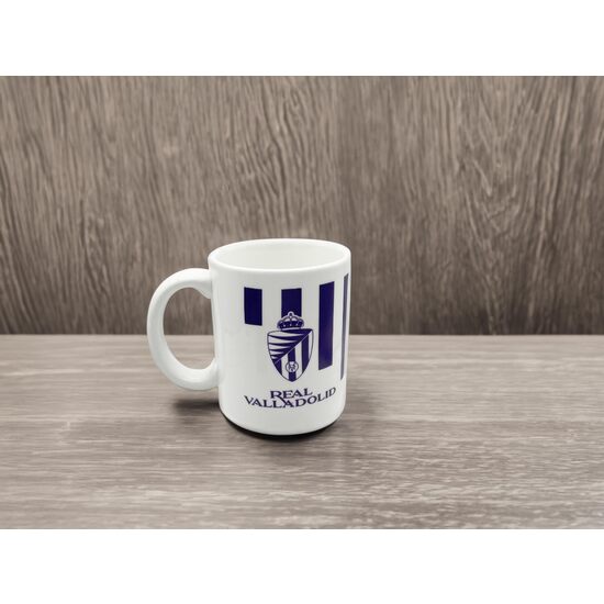 REAL VALLADOLID TAZA CERÁMICA ESCUDO MORADO image 2