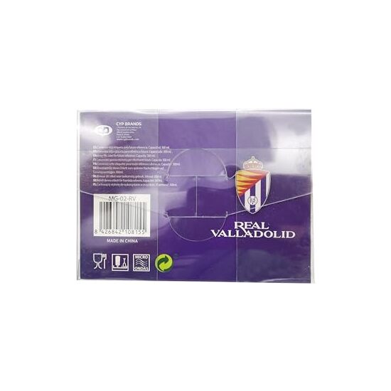 REAL VALLADOLID TAZA CERÁMICA ESCUDO MORADO image 4