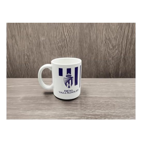 REAL VALLADOLID TAZA CERÁMICA ESCUDO MORADO image 5