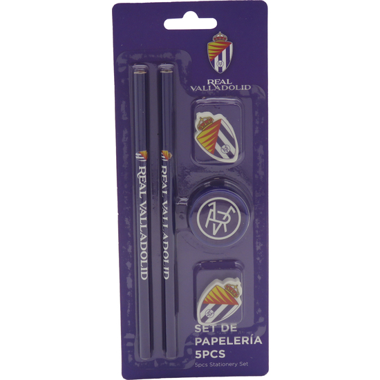 REAL VALLADOLID SET 5 PIEZAS DE PAPELERÍA image 0