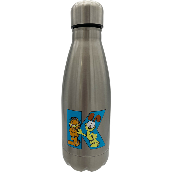 GARFIELD BOTELLA PERSONALIZABLE DE ACERO 550ML LETRA K image 0