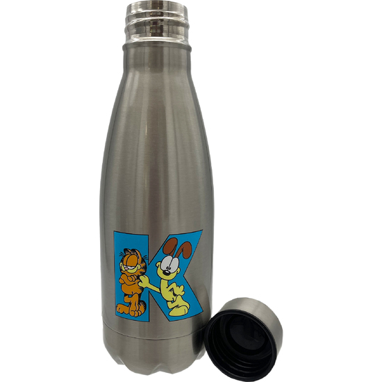 GARFIELD BOTELLA PERSONALIZABLE DE ACERO 550ML LETRA K image 3