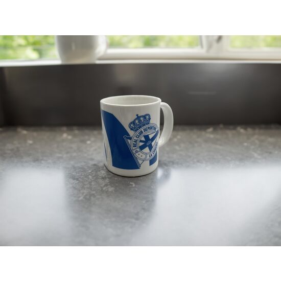 DEPORTIVO DE LA CORUÑA TAZA CERÁMICA ESCUDO AZUL image 2