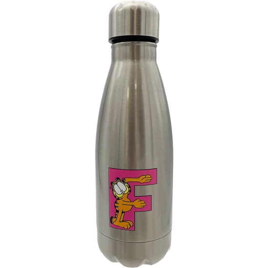 GARFIELD BOTELLA PERSONALIZABLE DE ACERO 550ML LETRA F image 0