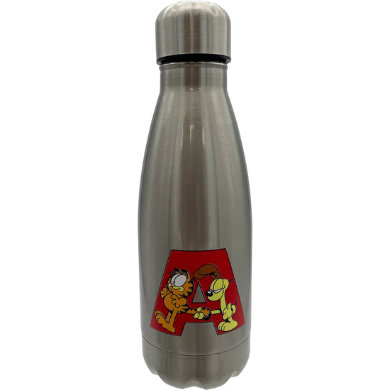 GARFIELD BOTELLA PERSONALIZABLE DE ACERO 550ML LETRA A image 0