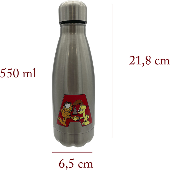 GARFIELD BOTELLA PERSONALIZABLE DE ACERO 550ML LETRA A image 2