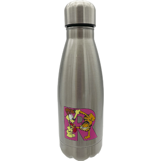 GARFIELD BOTELLA PERSONALIZABLE DE ACERO 550ML LETRA R image 0