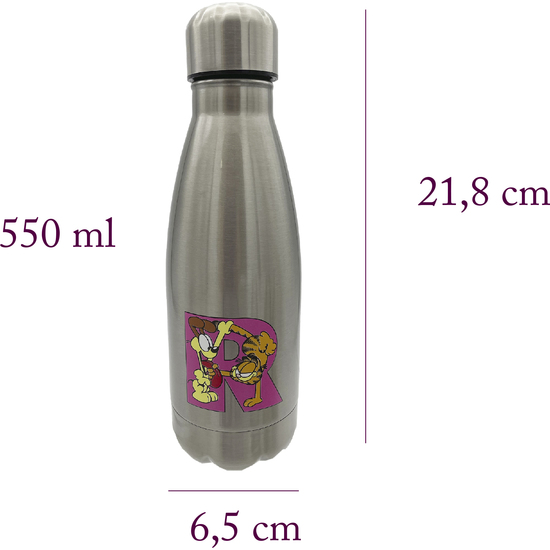 GARFIELD BOTELLA PERSONALIZABLE DE ACERO 550ML LETRA R image 2