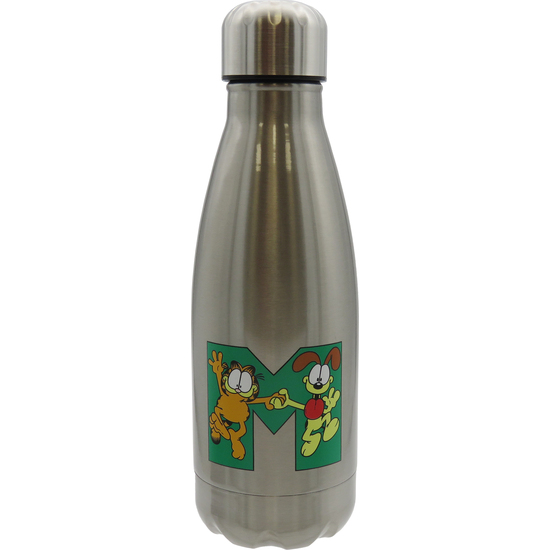 GARFIELD BOTELLA PERSONALIZABLE DE ACERO 550ML LETRA M image 0