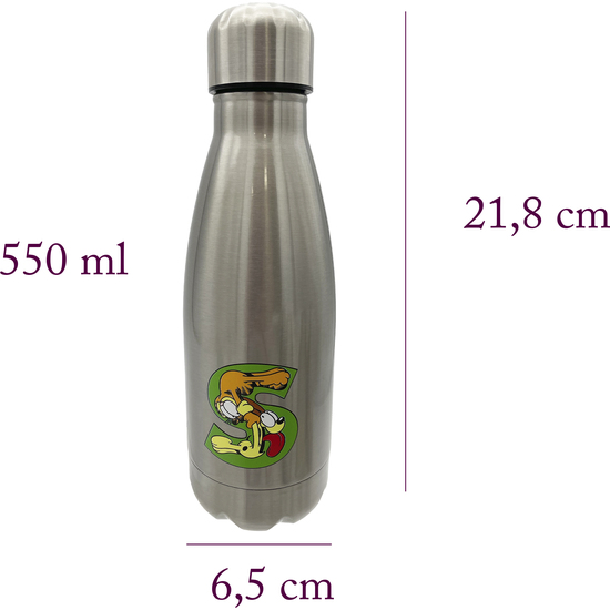 GARFIELD BOTELLA PERSONALIZABLE DE ACERO 550ML LETRA S image 2