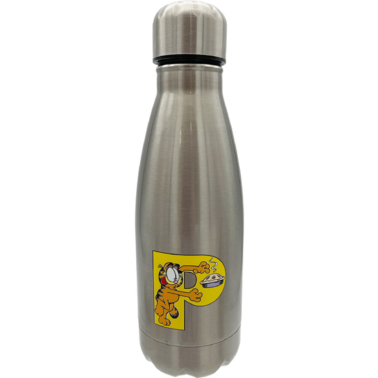 GARFIELD BOTELLA PERSONALIZABLE DE ACERO 550ML LETRA P image 0