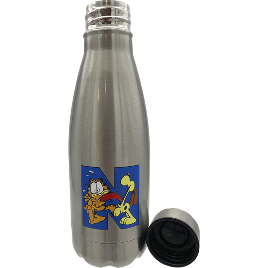 GARFIELD BOTELLA PERSONALIZABLE DE ACERO 550ML LETRA N image 3