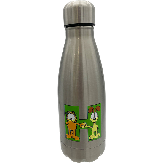 GARFIELD BOTELLA PERSONALIZABLE DE ACERO 550ML LETRA H image 0