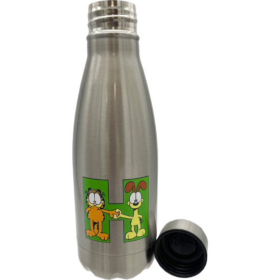 GARFIELD BOTELLA PERSONALIZABLE DE ACERO 550ML LETRA H image 3