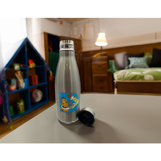 GARFIELD BOTELLA PERSONALIZABLE DE ACERO 550ML LETRA D image 4