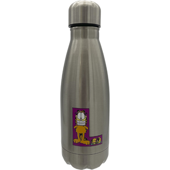 GARFIELD BOTELLA PERSONALIZABLE DE ACERO 550ML LETRA L image 0