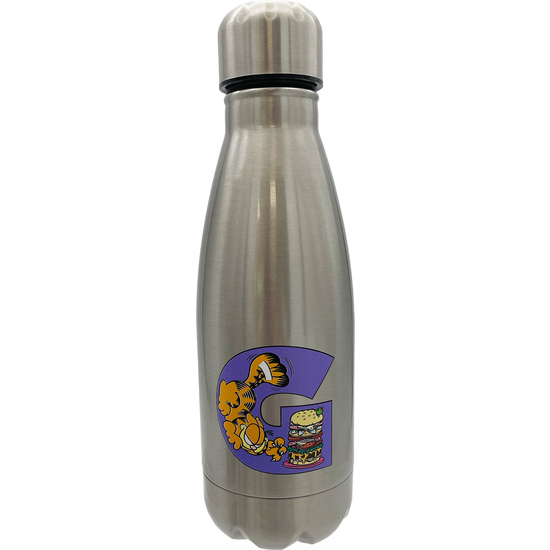GARFIELD BOTELLA PERSONALIZABLE DE ACERO 550ML LETRA G image 0