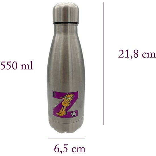 GARFIELD BOTELLA PERSONALIZABLE DE ACERO 550ML LETRA Z image 2