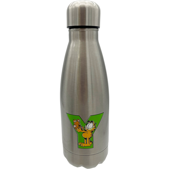 GARFIELD BOTELLA PERSONALIZABLE DE ACERO 550ML LETRA Y image 0