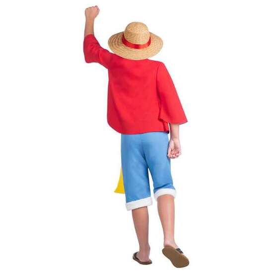 DISFRAZ LUFFY SOMBRERO, CHAQUETA, CAMISETA, FAJÍN Y PANTALÓN TALLA 7-9 Y image 2