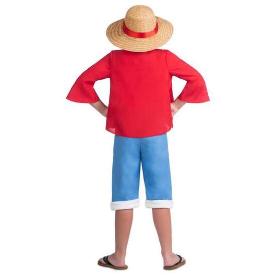 DISFRAZ LUFFY SOMBRERO, CHAQUETA, CAMISETA, FAJÍN Y PANTALÓN TALLA 7-9 Y image 3