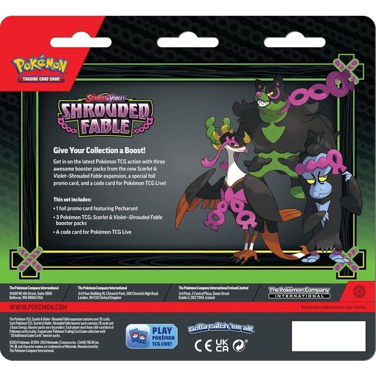 BLISTER JUEGO CARTAS COLECCIONABLES FABULA SOMBRIA POKEMON INGLES image 1
