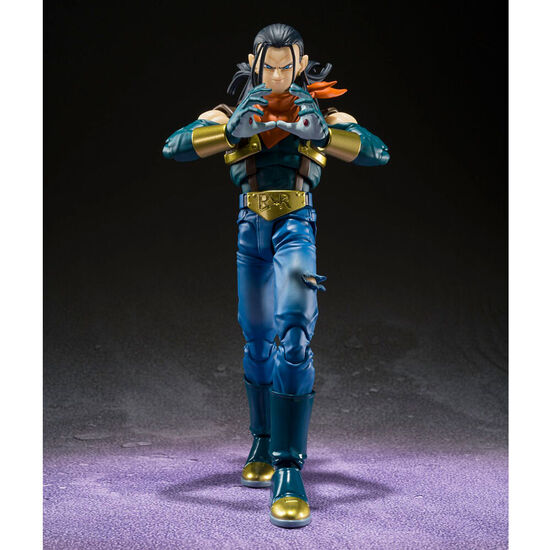 FIGURA SH FIGUARTS SUPER ANDROID 17 DRAGON BALL GT 20CM image 0