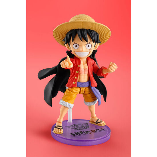 FIGURA S.H FIGUARTS MONKEY D. LUFFY WORLD COLLECTABLE ONE PIECE 7,5CM image 0