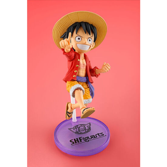 FIGURA S.H FIGUARTS MONKEY D. LUFFY WORLD COLLECTABLE ONE PIECE 7,5CM image 2