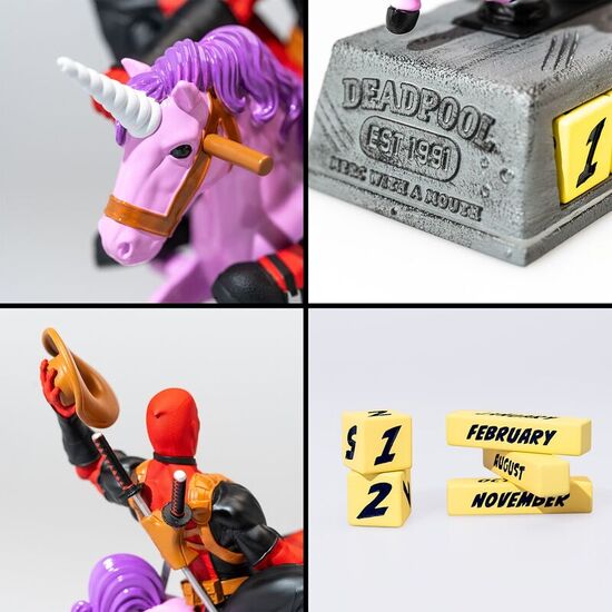 CALENDARIO PERPETUO 3D DEADPOOL MARVEL image 2