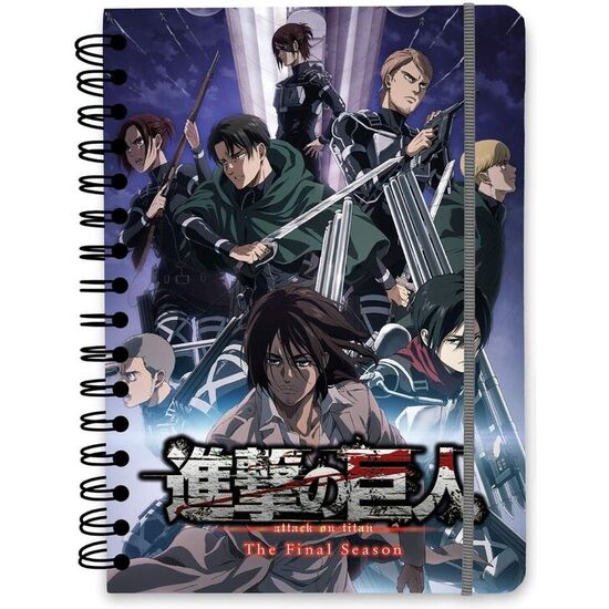 CUADERNO A5 ATTACK ON TITAN image 0
