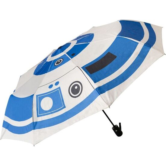 PARAGUAS PLEGABLE AUTOMATICO R2D2 STAR WARS image 0